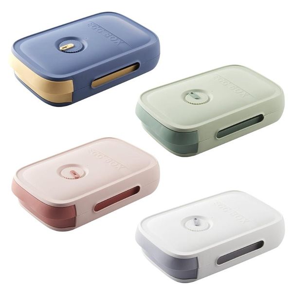 

storage bottles & jars plastic stackable kitchen pantry box for cabinet refrigerator counter egg container attached lid gxma