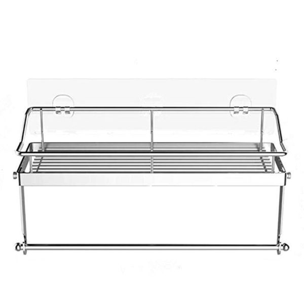 

bathroom shelves shelf stainless steel shower paper tower stand holder cosmetic organizer shampoo rack kitchen accessories
