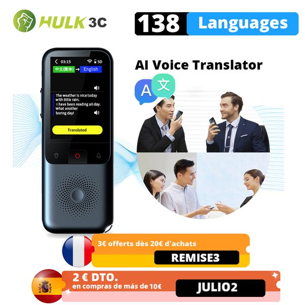 

t11 2.4inch touch screen translator real-time smart voice p translator 138 languages translation portable offline tradutorhello