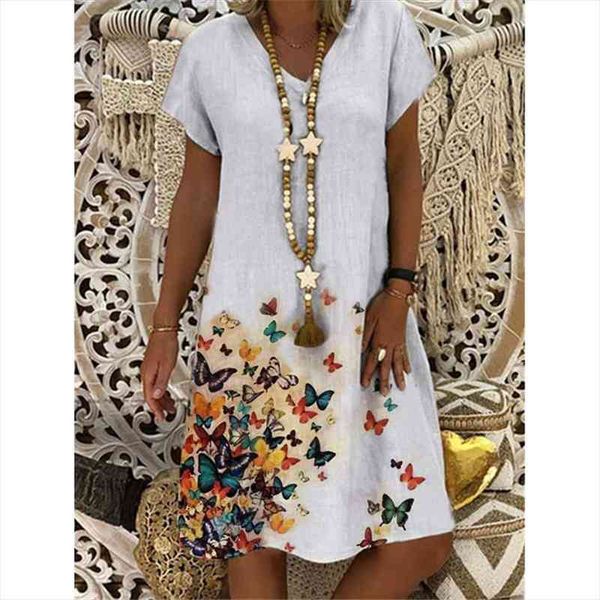 

womens shift dress knee length dress short sleeve print summer plus size casual casual para mujer, Black;gray