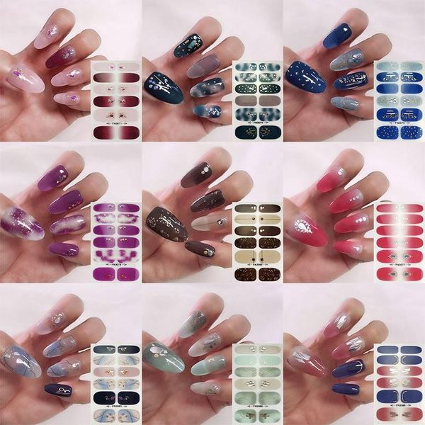 

stickers & decals nail art 3d manicure gilding transfers, Black