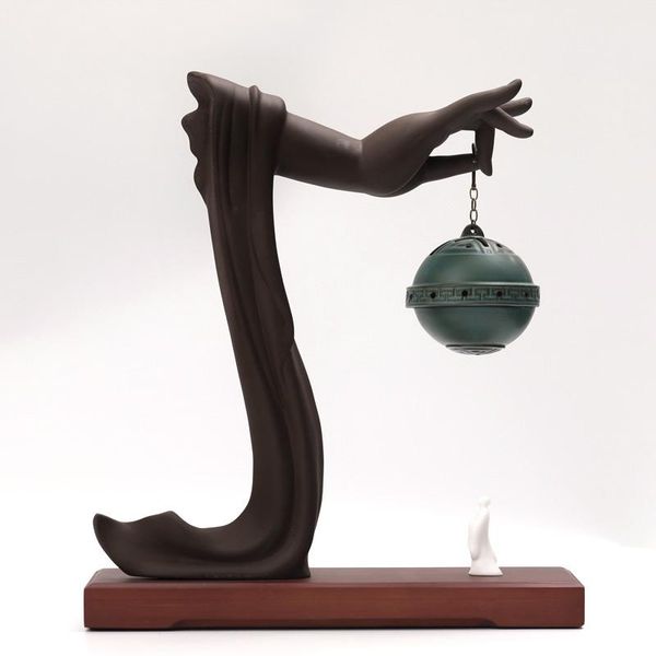 

ceramics incense burner waterfall indoor ball creative domestic encensoir home decoration ej50ib fragrance lamps