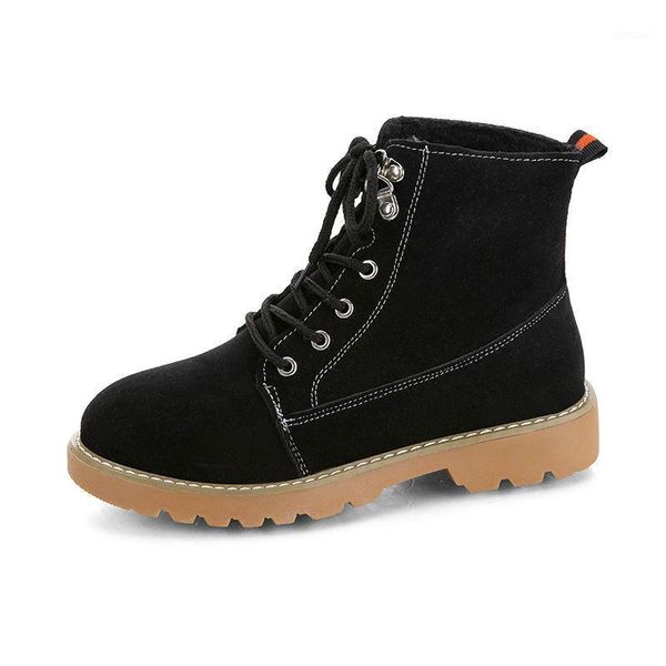 

boots autumn and winter black fashion women shoes harajuku style ladies flat1