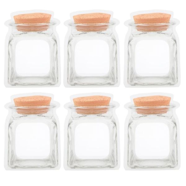 

gift wrap 100pcs mason bottle bags wrapping self-sealing snack for storage