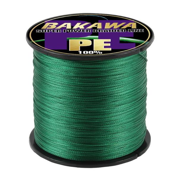 

braid line bakawa 4 /8 strands braided pe fishing 300m 500m 10-100lb japanese multifilament smooth for carp accessories