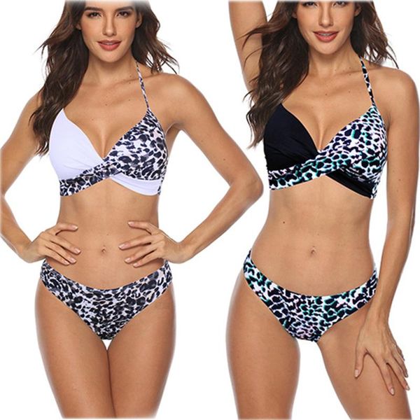 

women's swimwear 2021 bikinis bandage swimming women push up swimsuit plus size bathing suit brazil swim beach wear, White;black