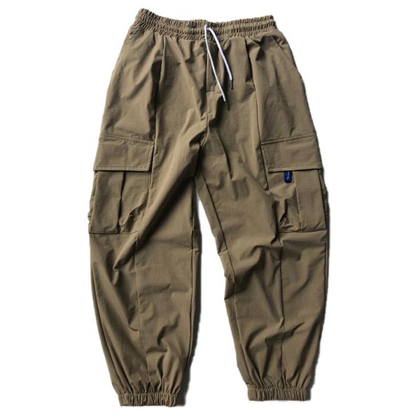 

hip hop harem pants man streetwear multi-pocket cargo sweatpants harajuku oversized loose joggers men trousers men's, Black