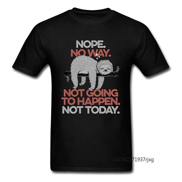 

men's t-shirts old school men lazy sloth tees oversize t shirt clothes letter funny graphic, White;black