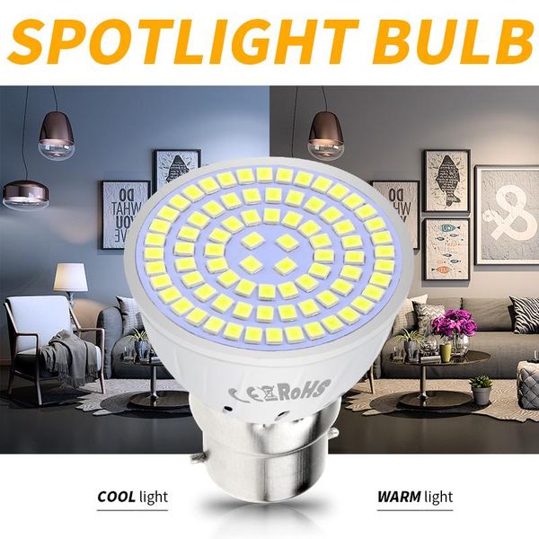 

bulbs 220v gu10 led lamp e14 bulb 230v e27 spot light 4w 6w 8w gu5.3 table spotlight b22 ampoule maison 2835 smd