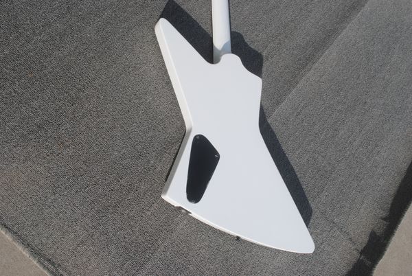 

factory direct explore electric guitar cream white version finger inlay rosewood fingerboard black hardware