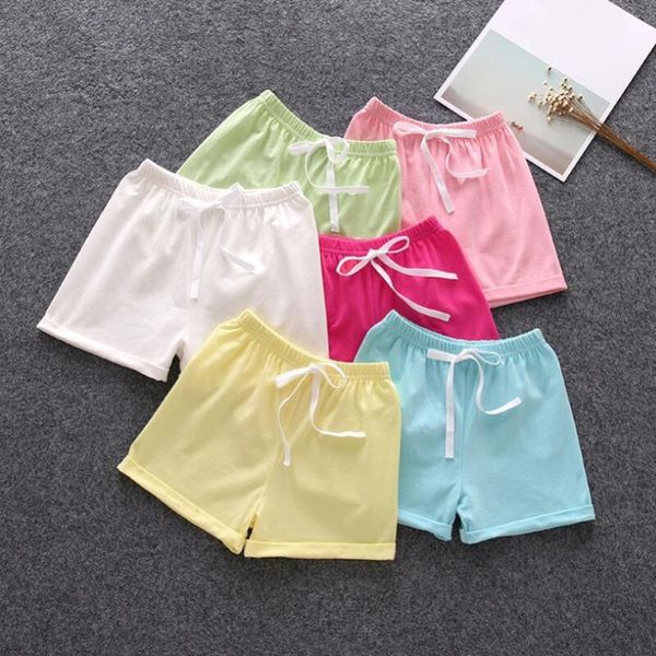 

shorts 2021 summer infant baby toddler girls casual pants children's solid clothes kids short trousers jw7773, Black