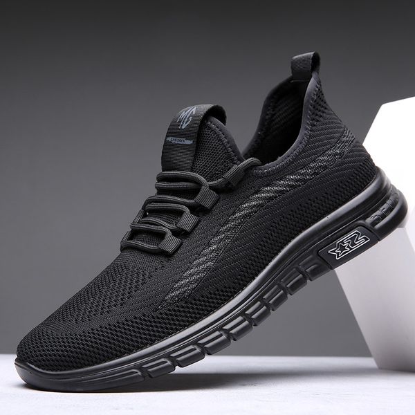 

Mens Lightweight Running Shoes Summer Ultra-light Breathable SneakersWalking Shoes Boys Sneakers Size 38-44, Black