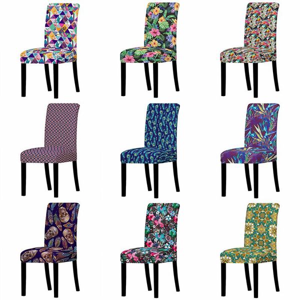 

chair covers cover flower stretch anti-dirty modern removable seat case slipcover
