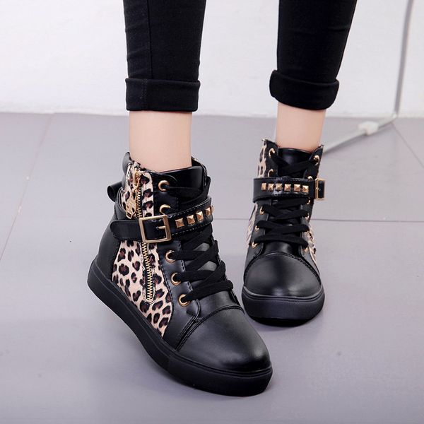 

large leisure sports boots high board fashion women's sho, Black