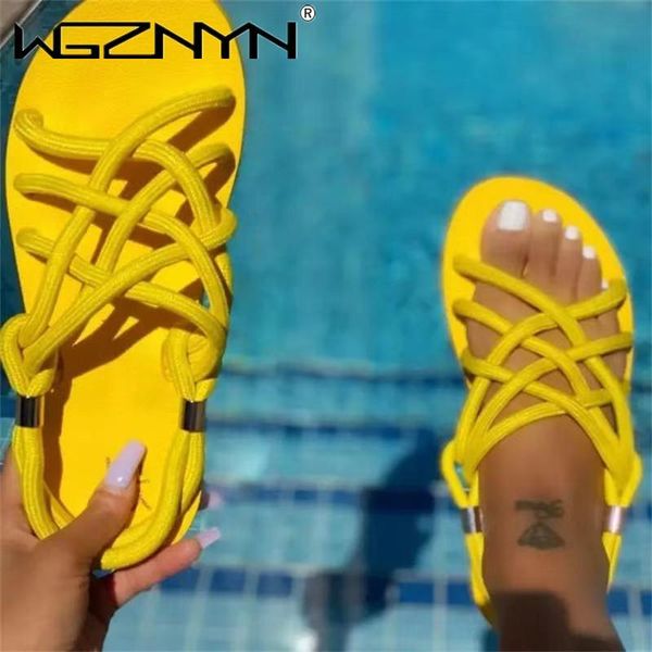 

summer rope sandals shoes woman casual braided with traditional creativity fashion flats sandal women beach sandalias, Black