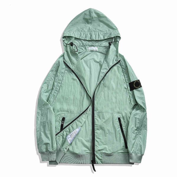 

designerr thin jacket fashion stoney konng gonng coat outdoor sun proof windbreaker sunscreen clothing for island size m-2xl, Black;brown
