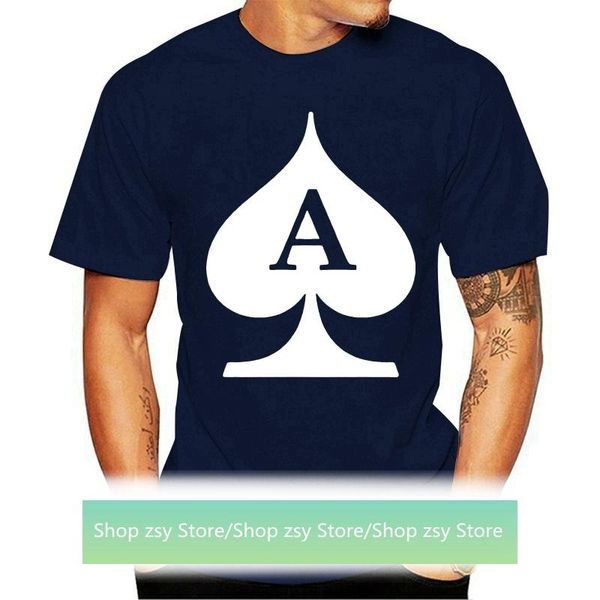 

women's t-shirt ace of spades deck cards poker symbol, White