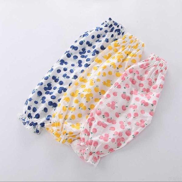 

trousers girls' pants 2021 summer thin for children's cotton and linen 1-4 years old, Blue