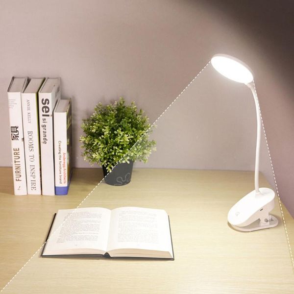 

table lamps touch reading desk lamp 3 modes gooseneck 1200mah flexo 18650 battery led night light usb clip wireless