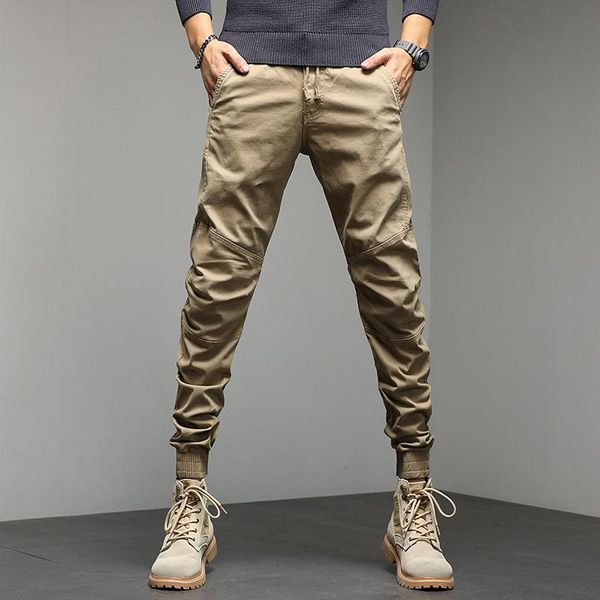 

men's pants male solid color cargo joggers trousers fashion casual streetwear mens hip hop pant 2021 plus size, Black