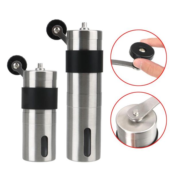 

manual coffee grinders hand handmade bean burr mill grinder household useful tool stainless steel kitchen