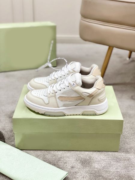 

designer luxury men women casual shoes decorated arrow lace-up stitching sneakers comfortable leather breathable sneaker fashion a2 size 36-, Black