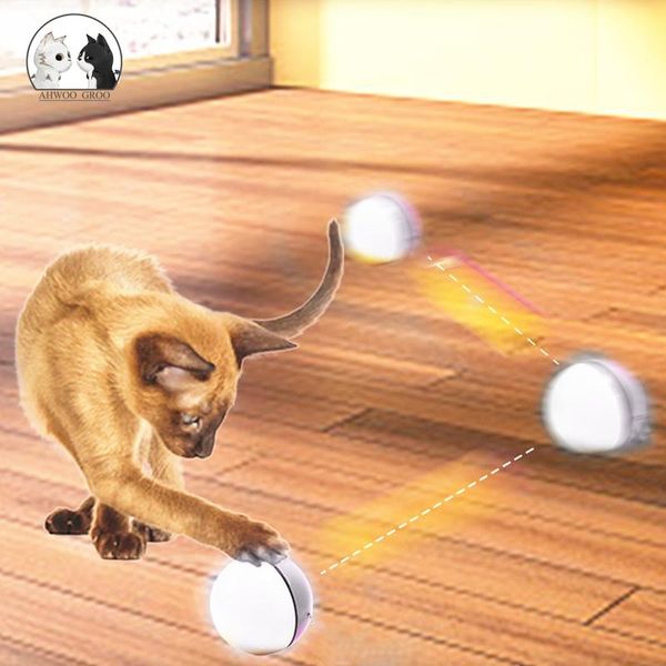 

cat toys smart interactive ball toy usb charge electric rotating dog pet playing motion activated chasing
