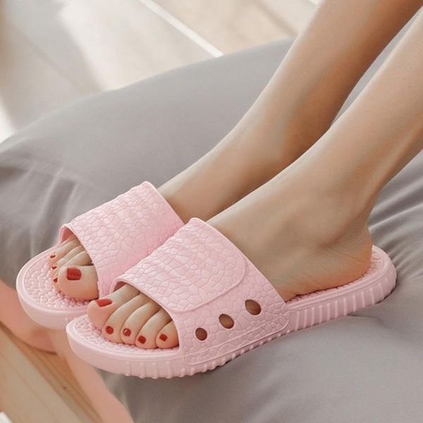 

slippers sagace couple indoor summer stone pattern ladies slides house shoes non slip bathroom 2021, Black