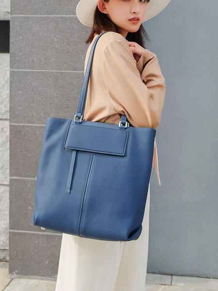

evening bags leather handbags vertical tote large bag capacity ladies shoulder first layer cowhide portable briefcase