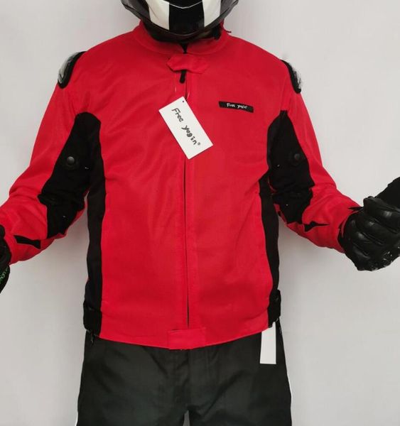 

motorcycle riding suit racing reflective anti-fall breathable jacket and pants apparel