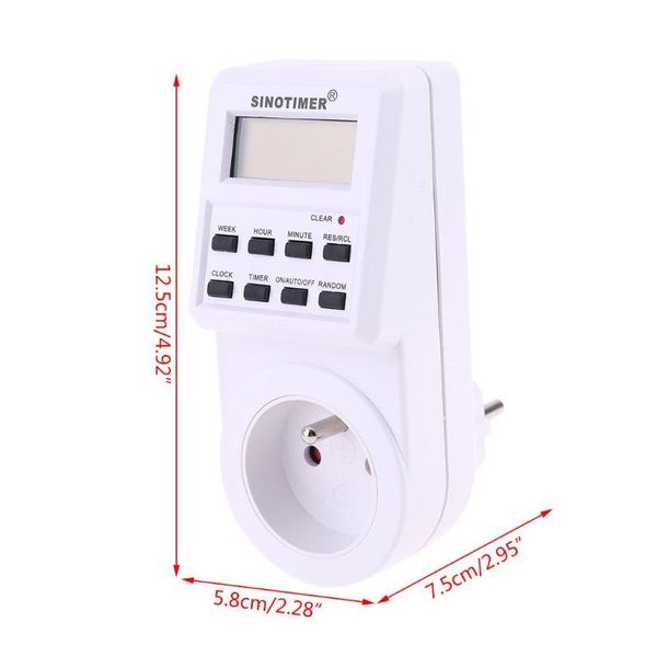 

timers digital timer socket 220/110v weekly programmable au/br/eu/fr/uk/us plug switch k4ua