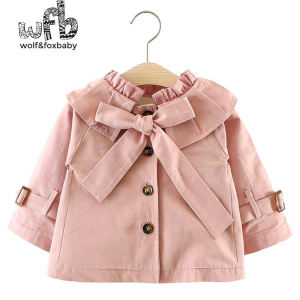 

retail 0-3 years cotton solid color long-sleeved girl hooded windbreaker children spring fall autumn coat, Blue;gray