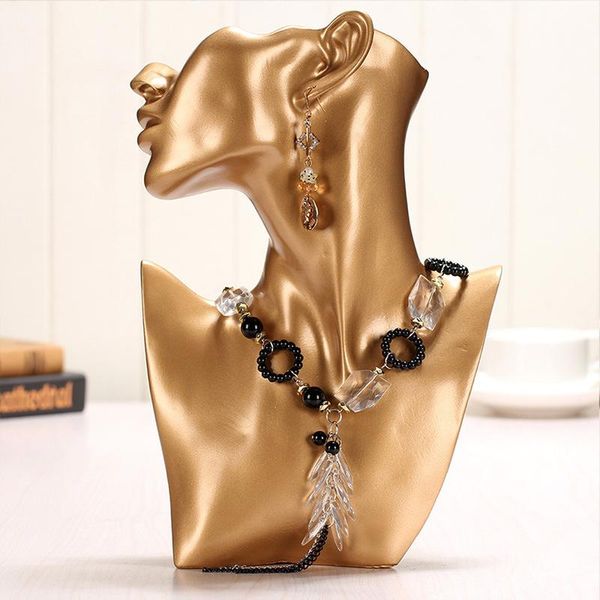 

gift wrap jewelry display stand for counter necklace / pendant bust fixer creative earring figurine wf