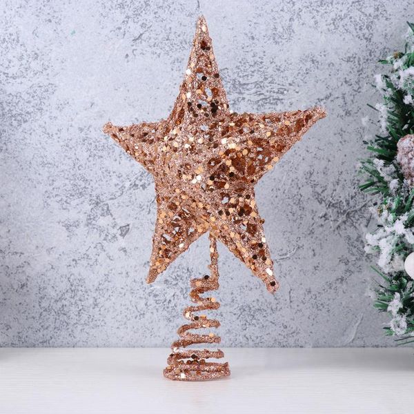 

christmas decorations 20cm tree iron star er glittering decoration ornaments (rose gold)