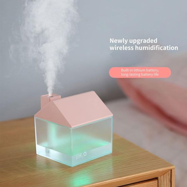 

in 1 usb multifunctional mist humidifier portable quiet air purifier timing function with night lamp small fan home office other decor