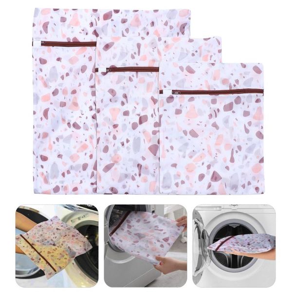 

3pcs mesh laundry bags reusable washing machine bag for underwear