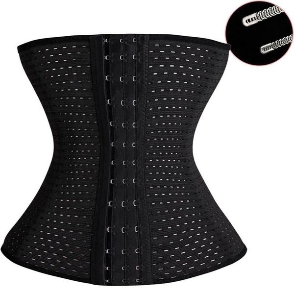 

women's shapers mclaosi women waist trainer slimming belt body modeling steel boned postpartum plus size bustiers corsets underwear, Black;white
