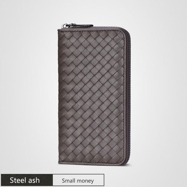 

wallets 100% sheepskin woven wallet, long luxury designer, lambskin, wallet gift box q9, Red;black