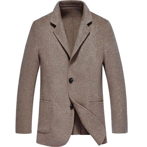 

men's wool & blends coat men spring autumn jacket overcoat black blazer mens coats and jackets korean abrigos hombre