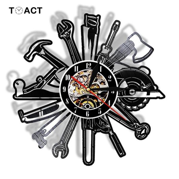 

wall clocks car garage tools clock mechanic service record watch repairing tool repairman living room decor gift