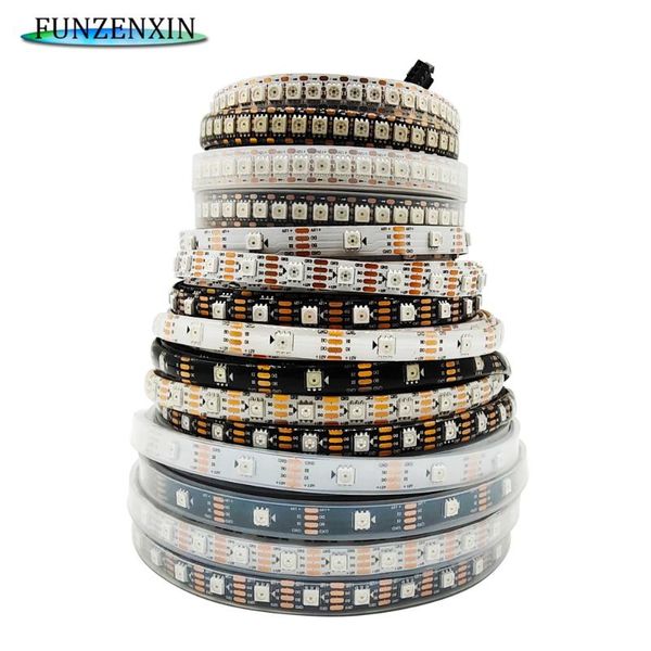 

strips ws2815 (ws2813/ws2812b) individuaiiy addressabie smart led pixei strip light rgb color tape dual-signai waterproof dc12v