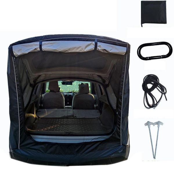

tents and shelters car trunk tent suv universal self-driving tail extension outdoor camping rain sun shade awning