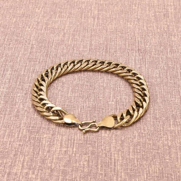 

charm bracelets european american retro brass personality bracelet korean version punk swingy street simplicity, Golden;silver