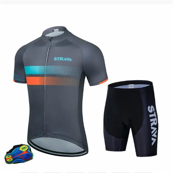 

racing sets strava jersey with pocket set maillot ropa ciclismo cycling bicycle clothing mtb bike clothes uniform pro wear, Black;blue