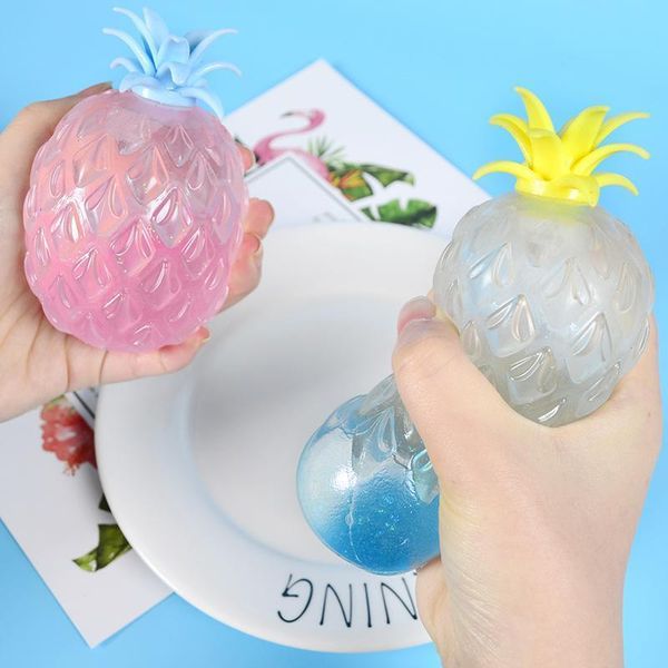 

dhl pineapple vent finger toys decompression toy squeeze grape balls gold powder water ball small tpr novelty