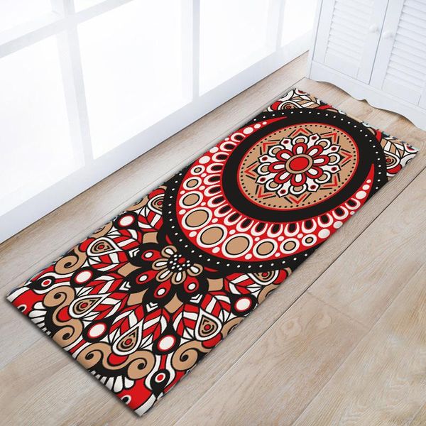 

cushion/decorative pillow zeegle mandala floral door mats asorbent kitchen floor carpet non-slip area rug for living room bedroom carpets be
