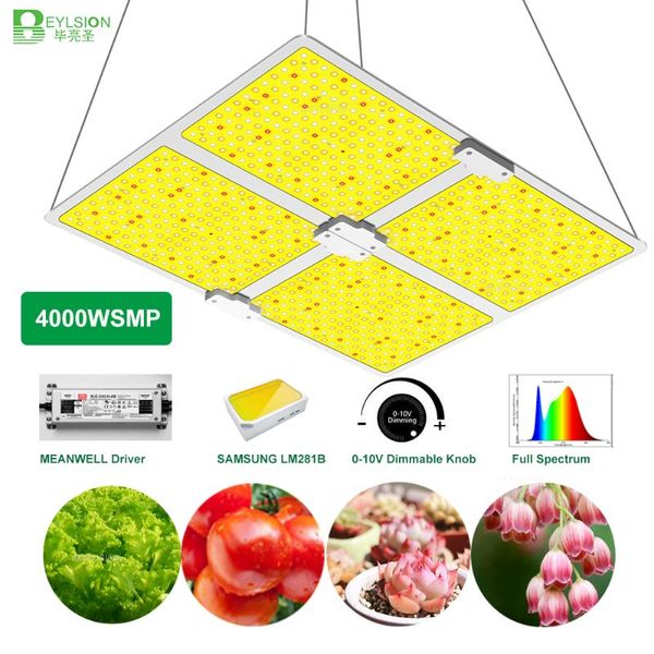

high ppfd 4000wsmp quantum board phytolamp led plant light grow lightings ip67 plants growing lamp for indoor tent lights