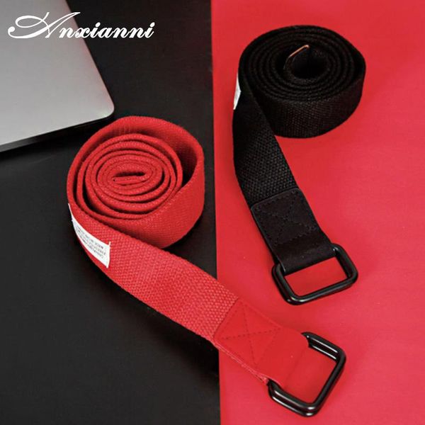

belts anxianni double loop buckle canvas belt youth student jeans simple hong kong style cloth men and women tide, Black;brown