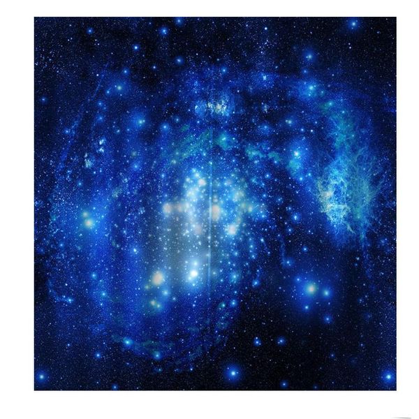 

modern dreamy beautiful blue starry sky curtains digital print for living room bedroom blackout window drapes decor curtain &