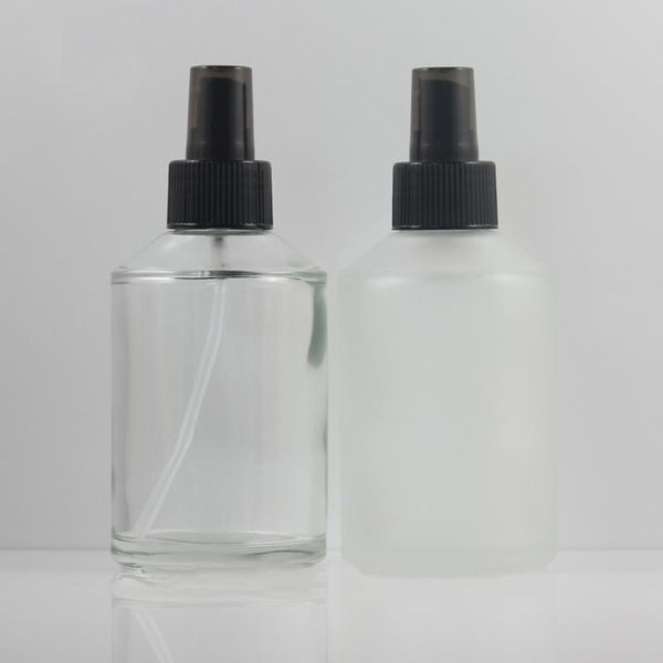 

storage bottles & jars empty cosmetic bottle clear glass with pump emulsion 200ml